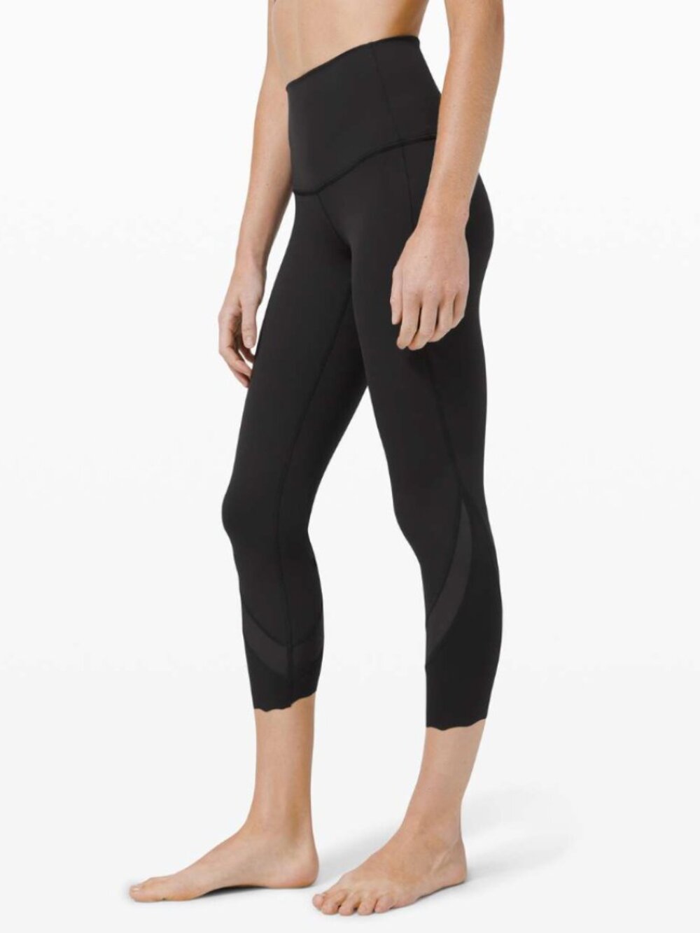 Lululemon Wunder Under High-Rise Crop 23" *Updated Scallop Full-On Luxtreme
